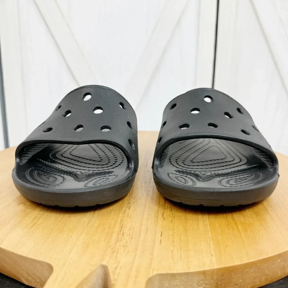 Crocs Classic Slide Sandals Black Unisex Size‎ 7 Men 9 Women